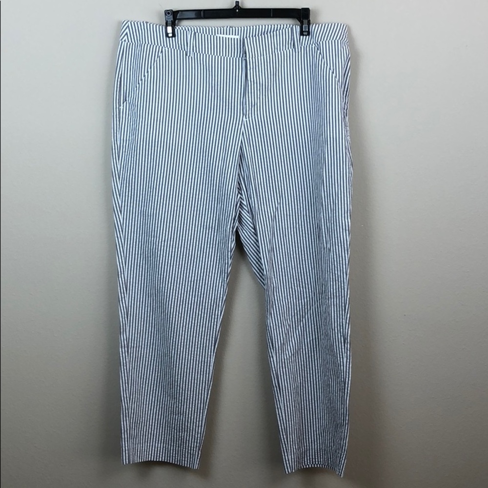 Merona Blue and White Striped Pants
